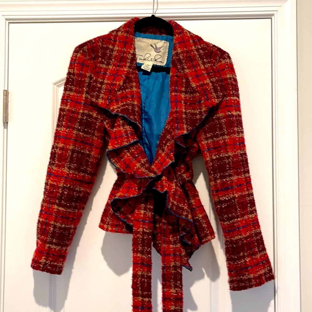 Tabitha Plaid Wool Jacket/Blazer
